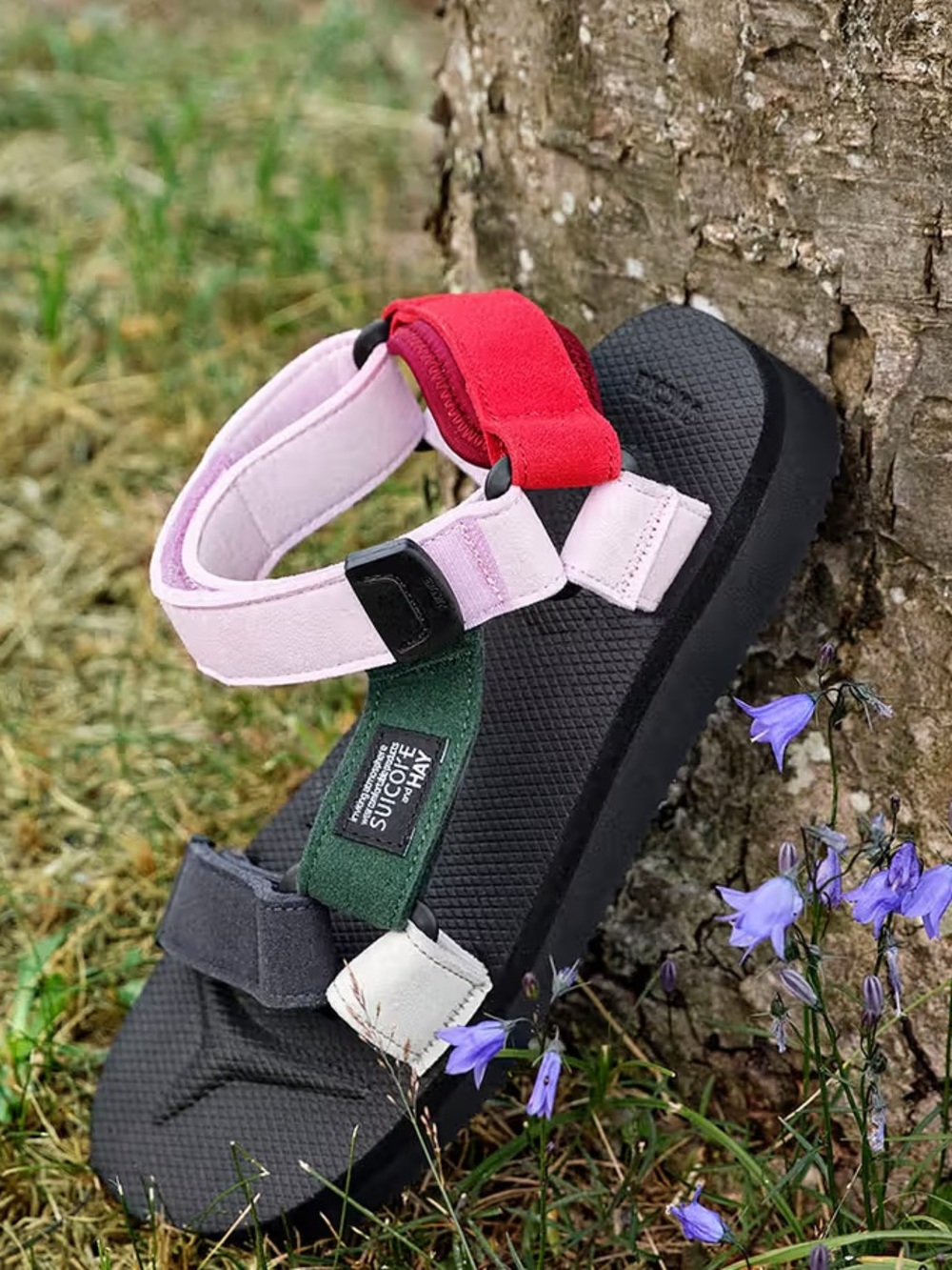 Suicoke X HAY DEPA 2.0 Sandals Size 8 Pink Red Blue Green Urban Sport Colour-Way - Picture 9 of 10
